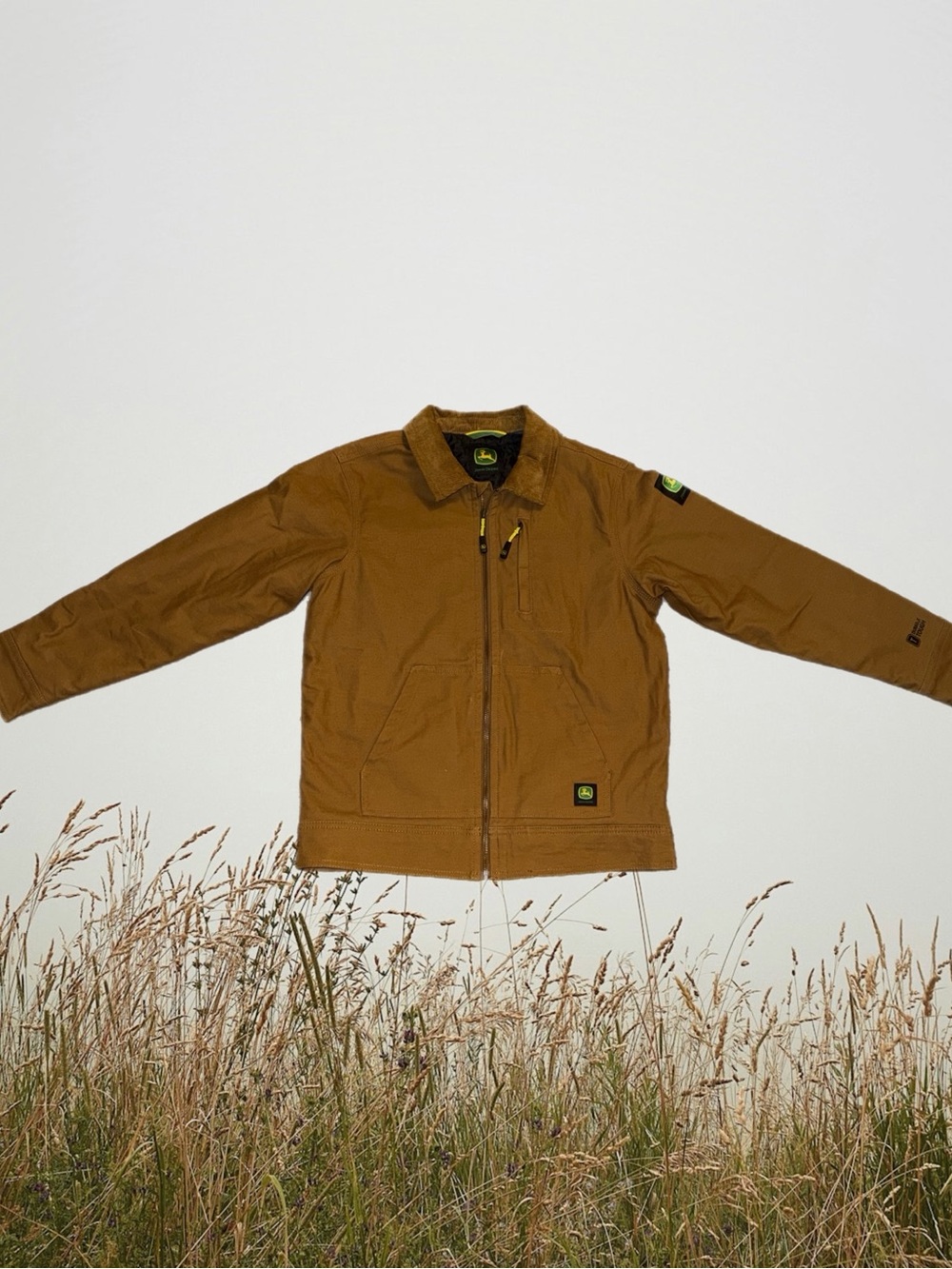 John Deer boys brown canvas jacket